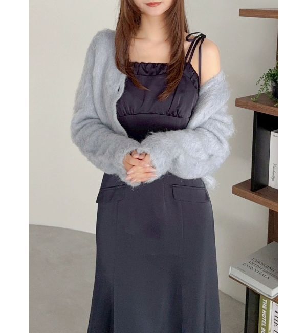 dazzlin「レイヤードライクリボンキャミワンピース」|ワンピース|