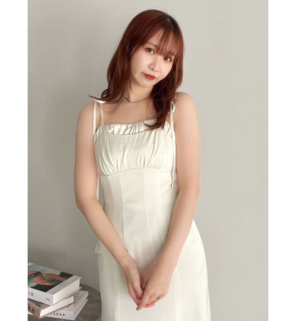 dazzlin「レイヤードライクリボンキャミワンピース」|ワンピース|