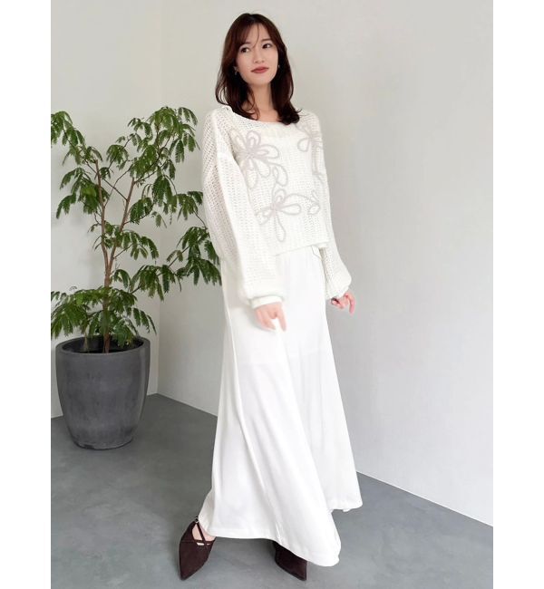 dazzlin「レイヤードライクリボンキャミワンピース」|ワンピース|