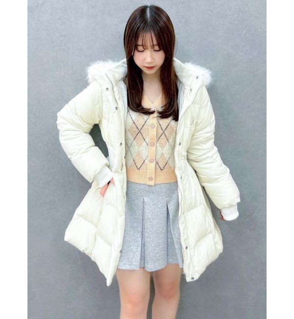 dazzlin「ウエストマークレディダウンコート」|ダウン|