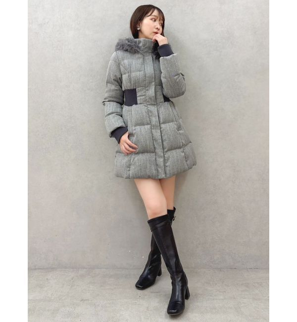 dazzlin「ウエストマークレディダウンコート」|ダウン|
