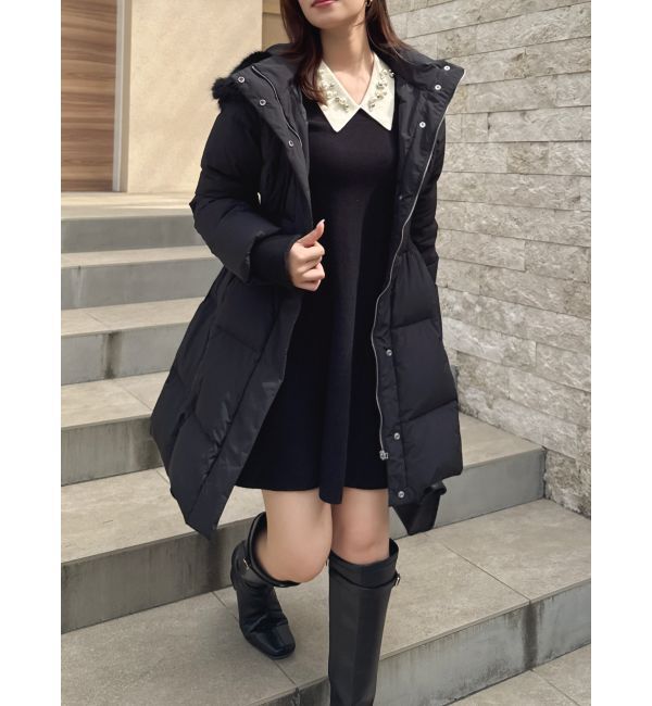 dazzlin「ウエストマークレディダウンコート」|ダウン|