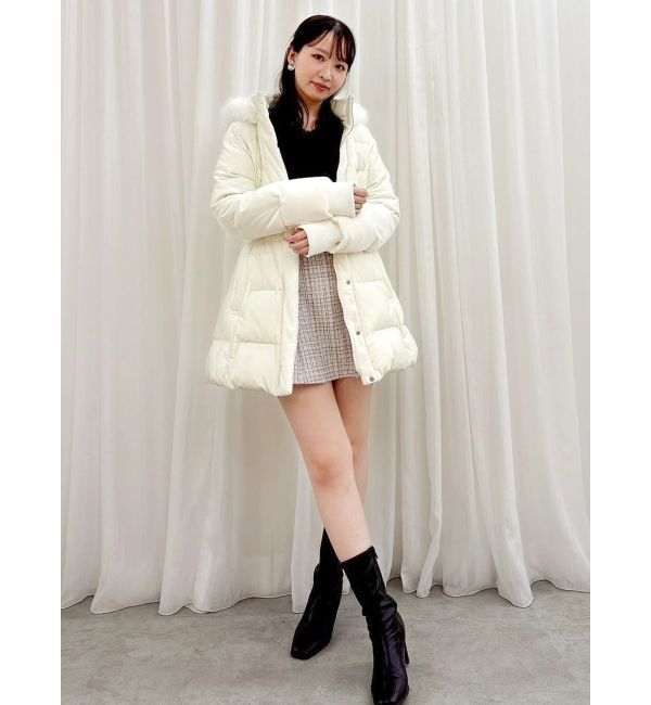 dazzlin「ウエストマークレディダウンコート」|ダウン|