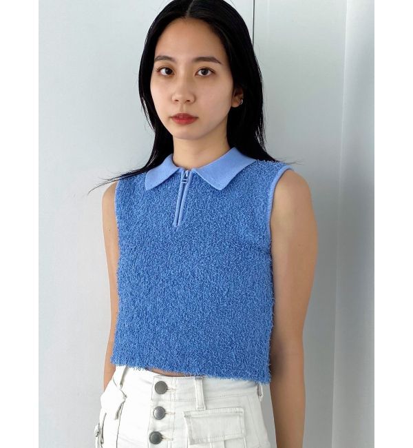 EMODA「フリンジヤーンジップタンクトップ」|タンクトップ|