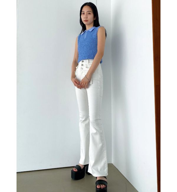 EMODA「フリンジヤーンジップタンクトップ」|タンクトップ|