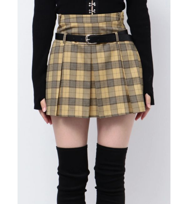 EMODA「レイヤーベルトプリーツスカート」|スカート|