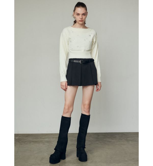 EMODA「レイヤーベルトプリーツスカート」|スカート|