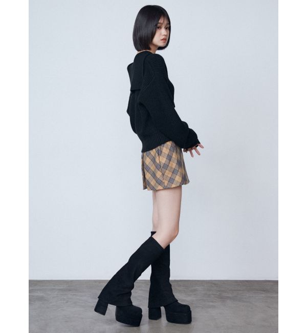 EMODA「レイヤーベルトプリーツスカート」|スカート|