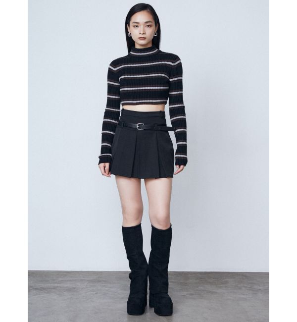 EMODA「レイヤーベルトプリーツスカート」|スカート|