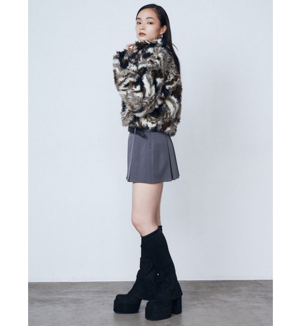 EMODA「レイヤーベルトプリーツスカート」|スカート|