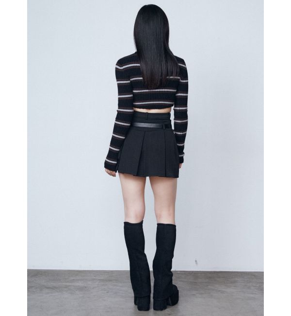 EMODA「レイヤーベルトプリーツスカート」|スカート|