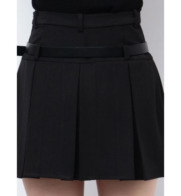 EMODA「レイヤーベルトプリーツスカート」|スカート|