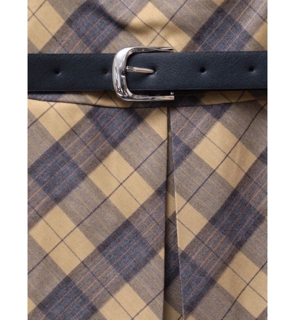 EMODA「レイヤーベルトプリーツスカート」|スカート|