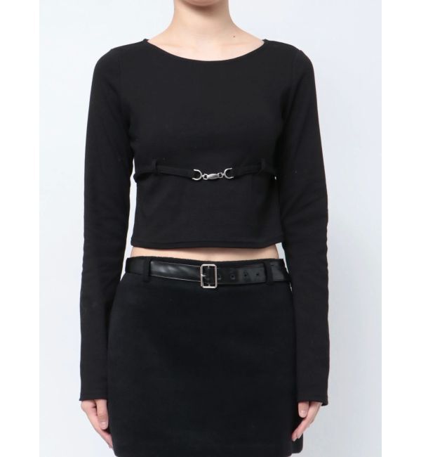 EMODA「UNDER CHARM FIT L/T」|Tシャツ・カットソー|ブラック