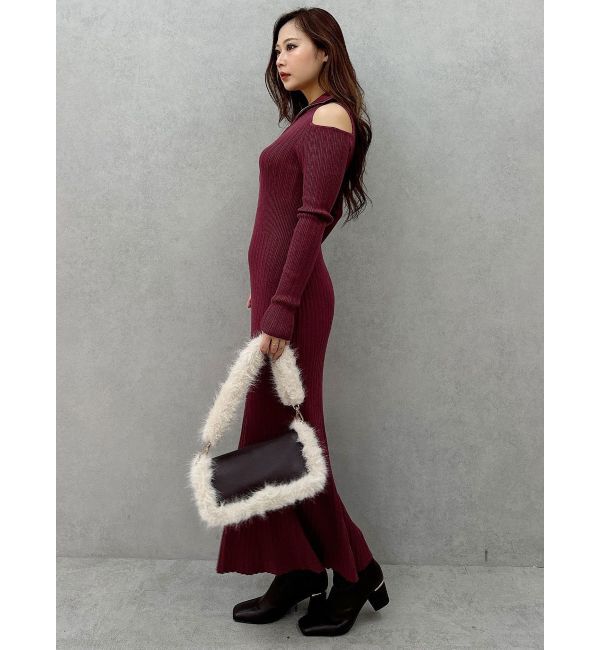 MERCURYDUO「ZIPマーメイドニットワンピース」|ワンピース|