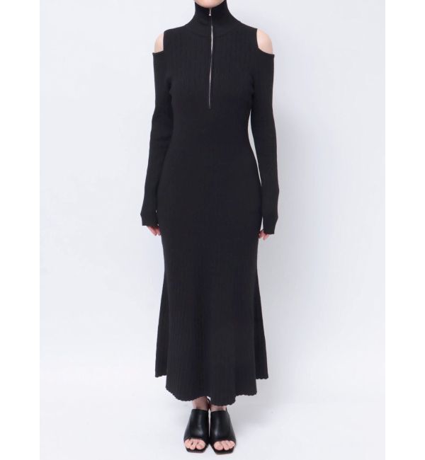 MERCURYDUO「ZIPマーメイドニットワンピース」|ワンピース|