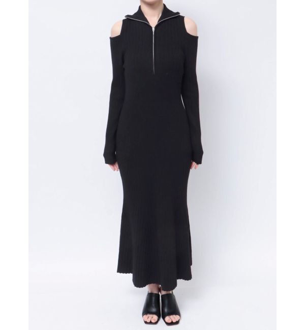 MERCURYDUO「ZIPマーメイドニットワンピース」|ワンピース|