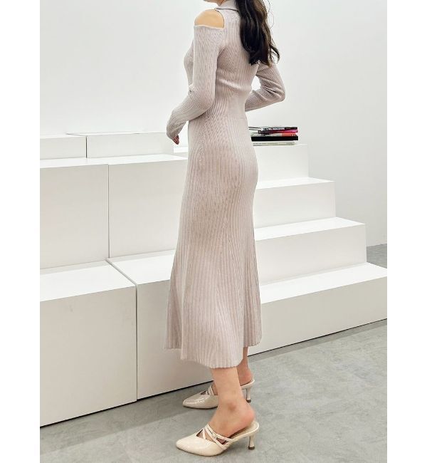 MERCURYDUO「ZIPマーメイドニットワンピース」|ワンピース|