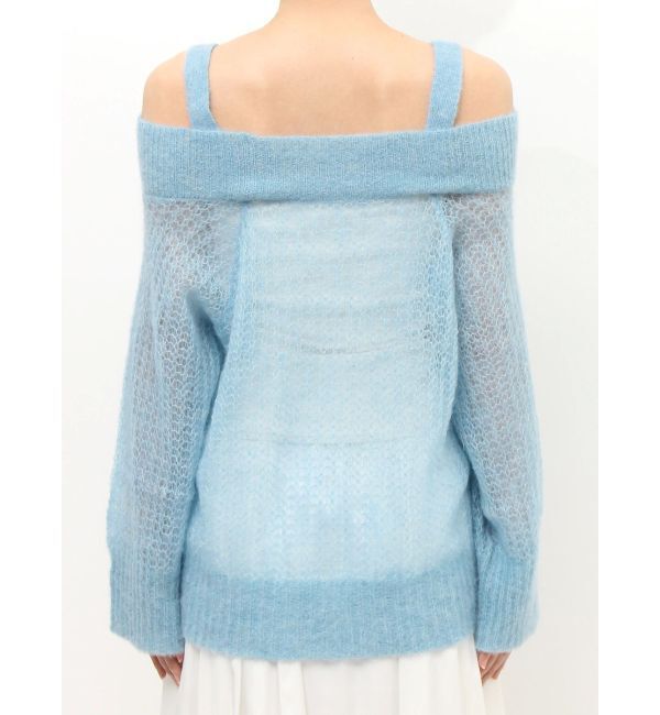 MERCURYDUO「ベビーアルパカオフショルニット」|ニット・セーター|