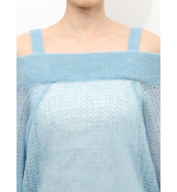 MERCURYDUO「ベビーアルパカオフショルニット」|ニット・セーター|
