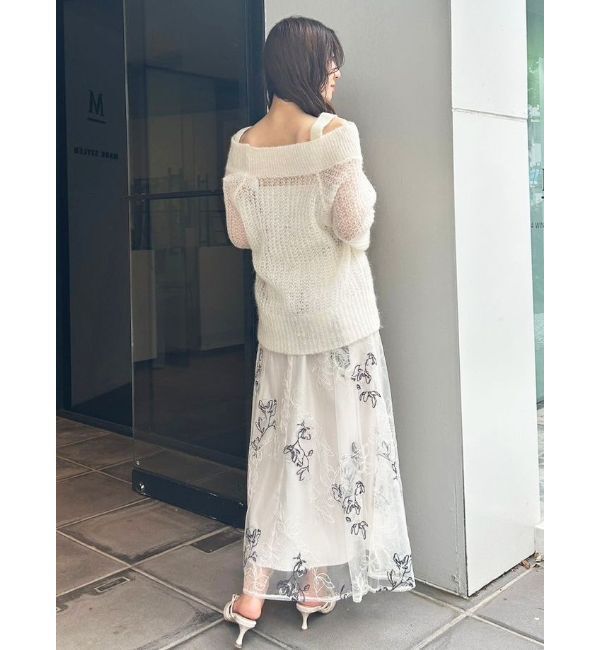 MERCURYDUO「ベビーアルパカオフショルニット」|ニット・セーター|