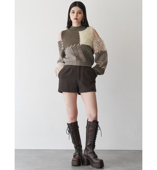 MURUA「ウールライクタックショートパンツ」|その他|