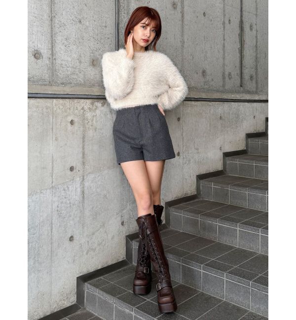 MURUA「ウールライクタックショートパンツ」|その他|