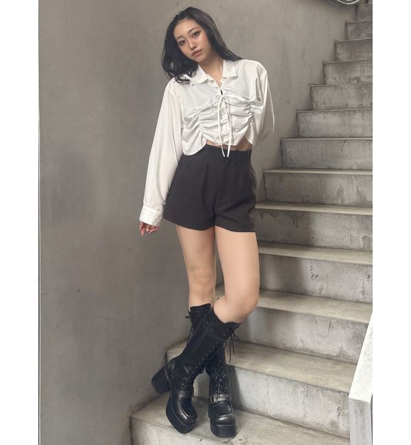 MURUA「ウールライクタックショートパンツ」|その他|