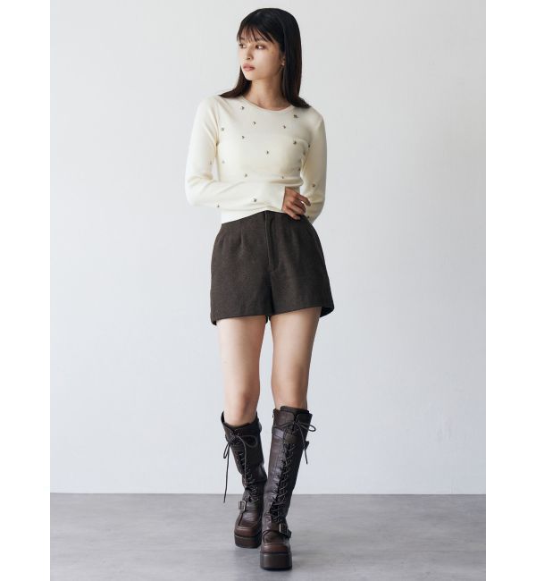 MURUA「ウールライクタックショートパンツ」|その他|