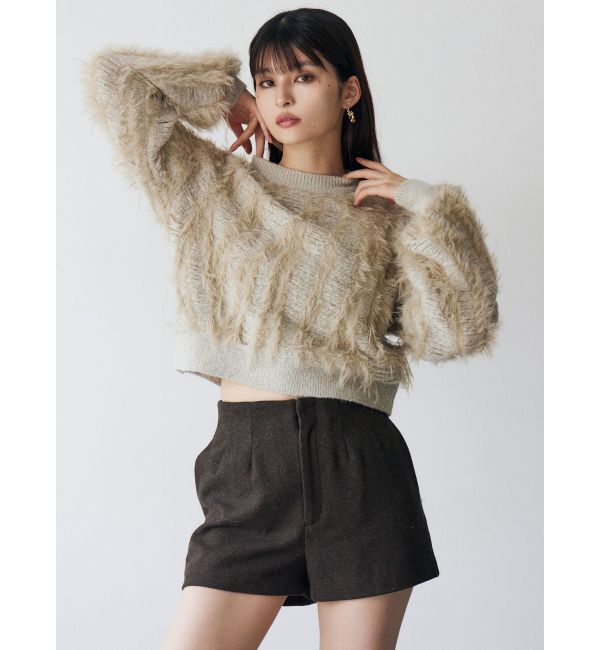 MURUA「ウールライクタックショートパンツ」|その他|