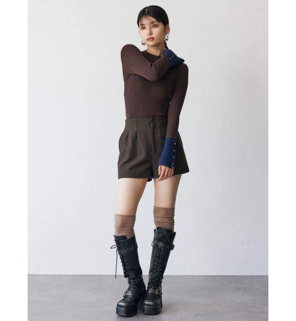 MURUA「ウールライクタックショートパンツ」|その他|