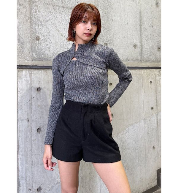 MURUA「ウールライクタックショートパンツ」|その他|