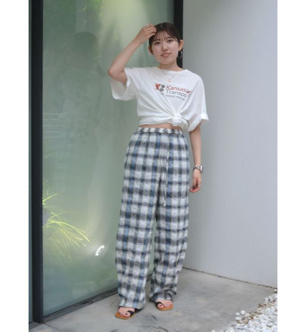 Ungrid「チェックラフパンツ」|その他|