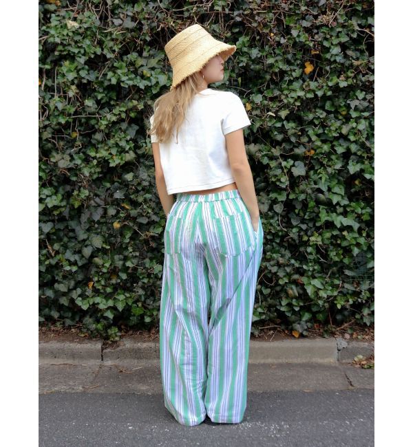 Ungrid「ウエストタックストライプパンツ」|その他|