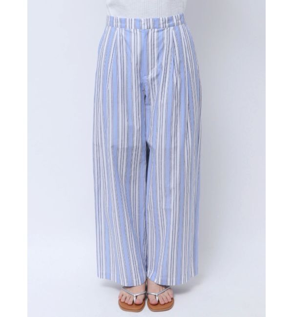 Ungrid「ウエストタックストライプパンツ」|その他|