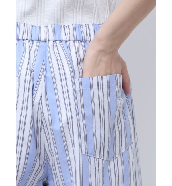 Ungrid「ウエストタックストライプパンツ」|その他|