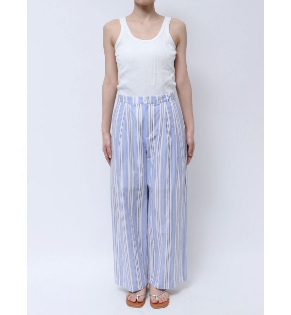 Ungrid「ウエストタックストライプパンツ」|その他|