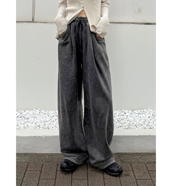 Ungrid「ヴィンテージウォッシュスウェットパンツ」|その他|チャコールグレー