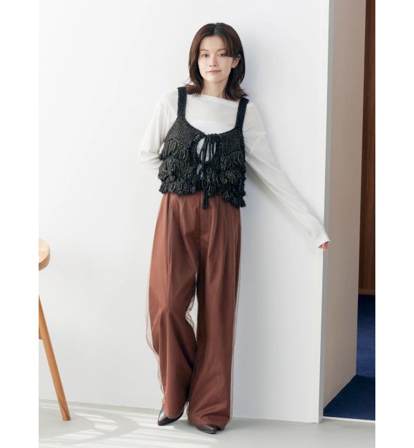 Ungrid「マルチウェイフリンジデザインニットビスチェ」|ニット・セーター|