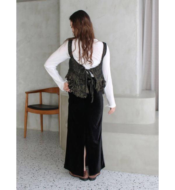 Ungrid「マルチウェイフリンジデザインニットビスチェ」|ニット・セーター|