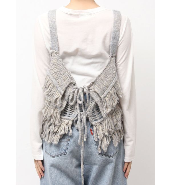 Ungrid「マルチウェイフリンジデザインニットビスチェ」|ニット・セーター|