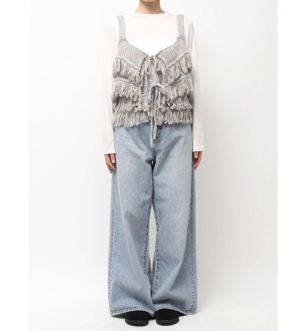 Ungrid「マルチウェイフリンジデザインニットビスチェ」|ニット・セーター|