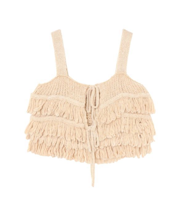 Ungrid「マルチウェイフリンジデザインニットビスチェ」|ニット・セーター|