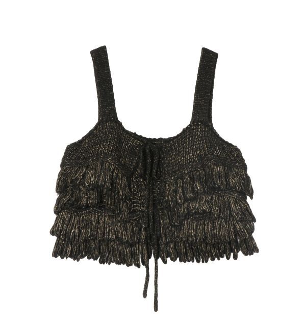 Ungrid「マルチウェイフリンジデザインニットビスチェ」|ニット・セーター|