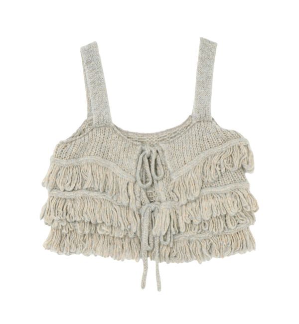 Ungrid「マルチウェイフリンジデザインニットビスチェ」|ニット・セーター|