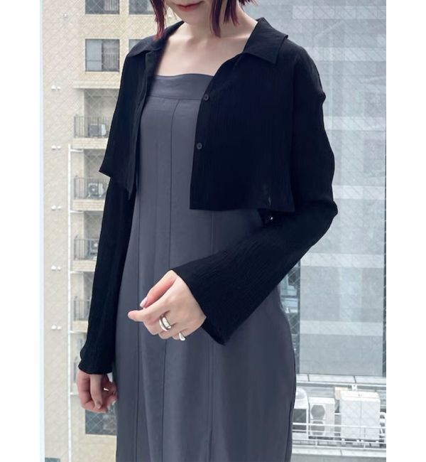 LAGUNAMOON「シアーシャツセットキャミワンピース」|ワンピース|