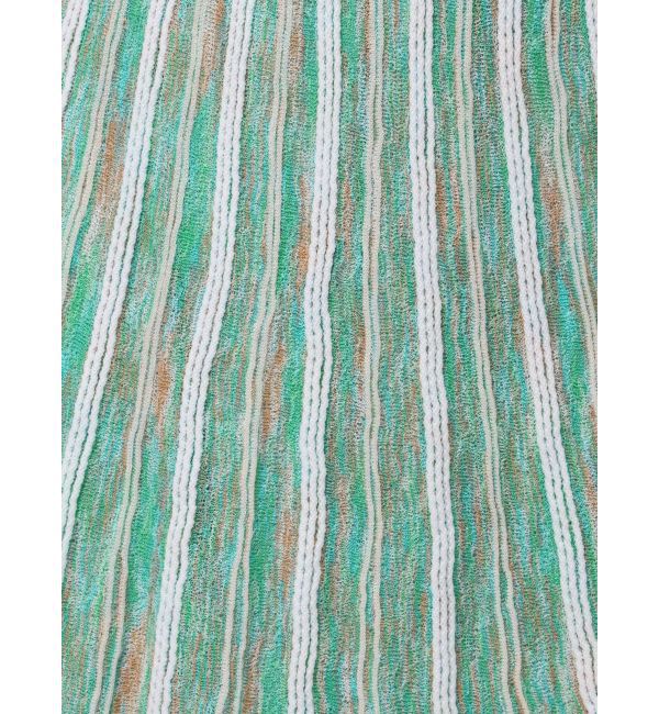 LAGUNAMOON「MIXストライプアシメヘムニットスカート」|スカート|