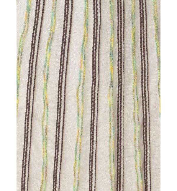 LAGUNAMOON「MIXストライプアシメヘムニットスカート」|スカート|