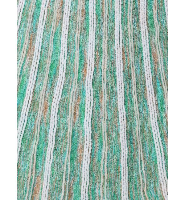 LAGUNAMOON「MIXストライプアシメヘムニットスカート」|スカート|