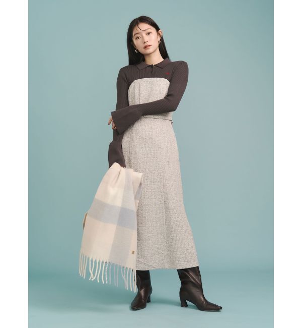 POLO BCSコラボ】カラーネックニットドッキングワンピース（LAGUNAMOON